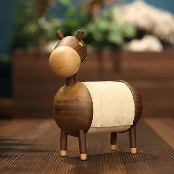 

Little Donkey Tissue Box Animal Statue Craft Decorations Roll Paper Holder Living Room Office Restaurant Hanging Paper