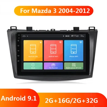 

9" Car DVD GPS Android 9.1 Car Radio Stereo Autoradio 2G+32G Quad Core 2 din Car Multimedia Player For Mazda 3 Mazda3 2004-2012