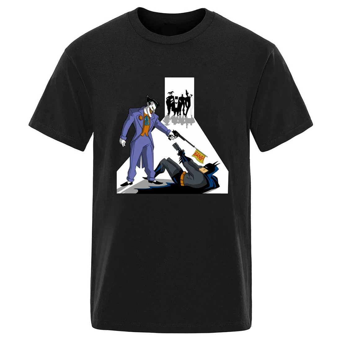 

The Joker Superhero Cotton Oversize Men's T shirt Harajuku Streetwear Tops Tee Shirts Hip Hop Leisure Plus Size Outdoor Homme