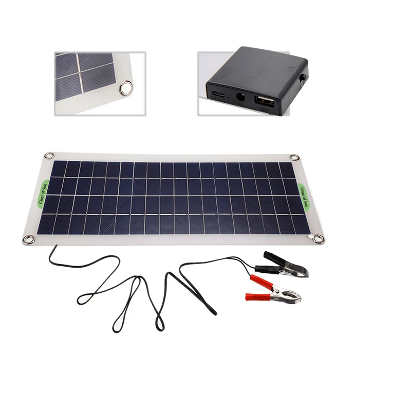 US $67.00 1000W Solar Inverter 30W Solar Panel 40A60A Controller 12V24V 220V Solar Panel System For Car Yacht RV Lights Charging