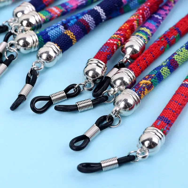 

Ethnic Style Multi Color Glasses Rope 6mm Sunglasses Neck Cord Strap Eyeglass String Holder