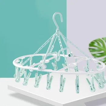 

Storage Holders & Racks Magic Hanger Household Windproof Clothes Hanger Vibrating Plastic Multifunctional Non-Slip