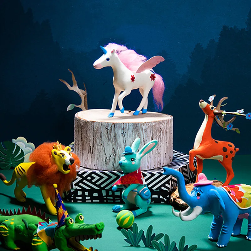 Ultralight Clay Animal Plasticine Color DIY Handmade Ornaments Space Educational Toys Collection Toy | Игрушки и хобби