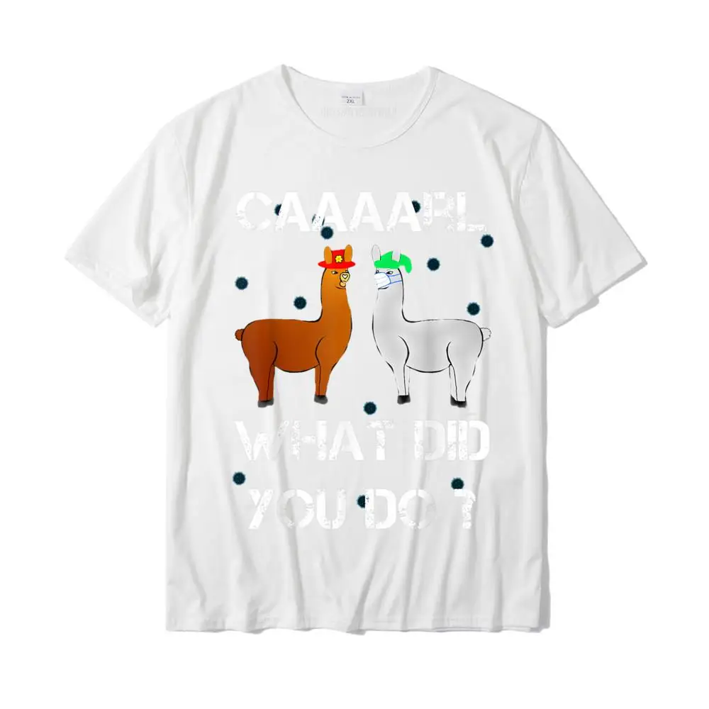 Tops & Tees Printed Tops Shirt Summer 2021 Popular Geek Short Sleeve All Cotton O-Neck Men Top T-shirts Geek Wholesale funny llama with hats lama with hat carl what did you do T-Shirt__MZ23535 white