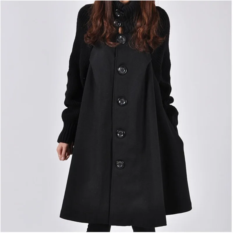 Шерстяное пальто для женщин Abrigos Mujer Invierno 2019 Повседневный Шарф Воротник