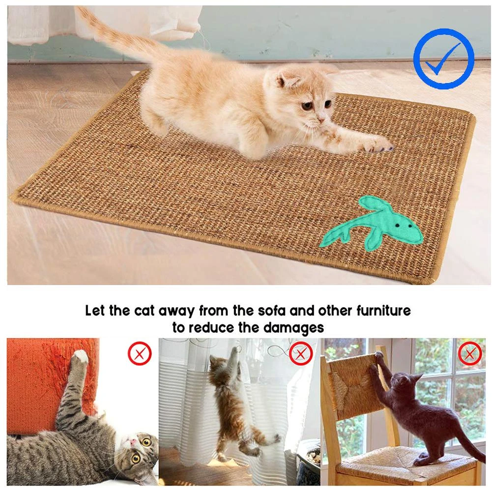 Dogal Sisal Kedi Tirmalama Sutunu Mat Anti Kayma Kedi Scratch Pad Taslama Penceleri Mobilya Korumak Ayak Sandalye Koruyucu Ped Furniture Scratchers Aliexpress