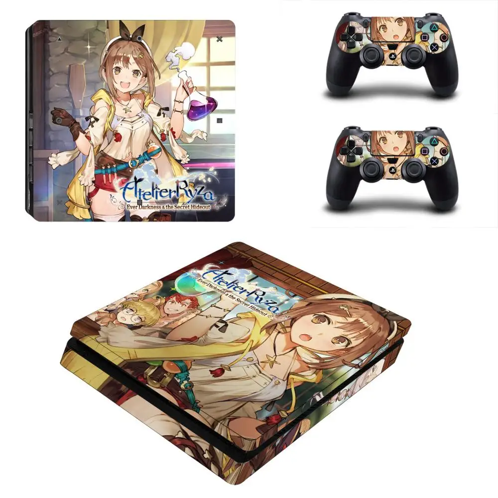 YSP4S-3910 Ателье Ryza PS4 Slim sticker s PS 4 Play station 4 Slim виниловые наклейки для playstation 4 Slim консоли и контроллера - Цвет: YSP4S-3910