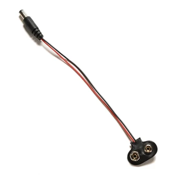 

New 10PCS 9V DC I-Type Battery Power Cable Clip Barrel Jack Connector For Arduino Electronics Stocks Wholesale