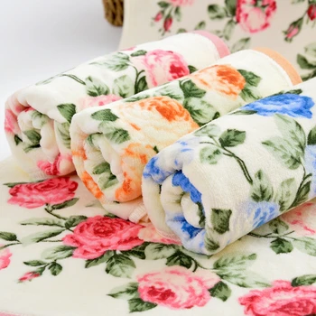 

new 35*75 Floral Pattern Cotton Bath Towels for Adults,High Quality Beach Terry Bath Towels Bathroom