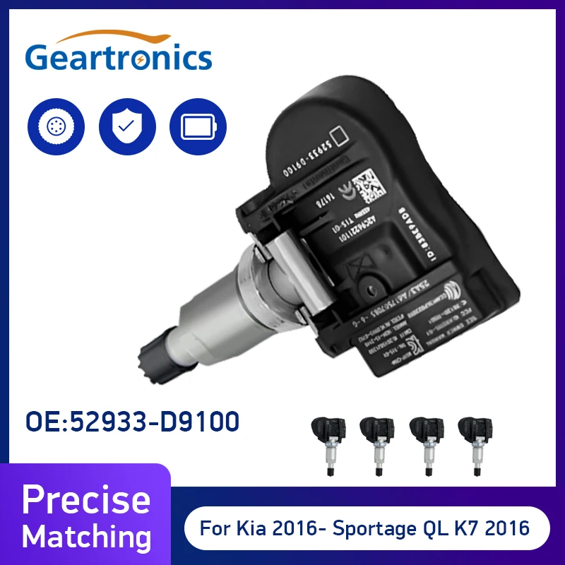 52933-D9100 For Kia Sportage 2017-2019 52933D9100 TPMS Sensor Tire Pressure Monitor Sensors For Hyundai Elantra Car Alarm System