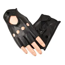 Детские кожаные перчатки, черные детские спортивные перчатки