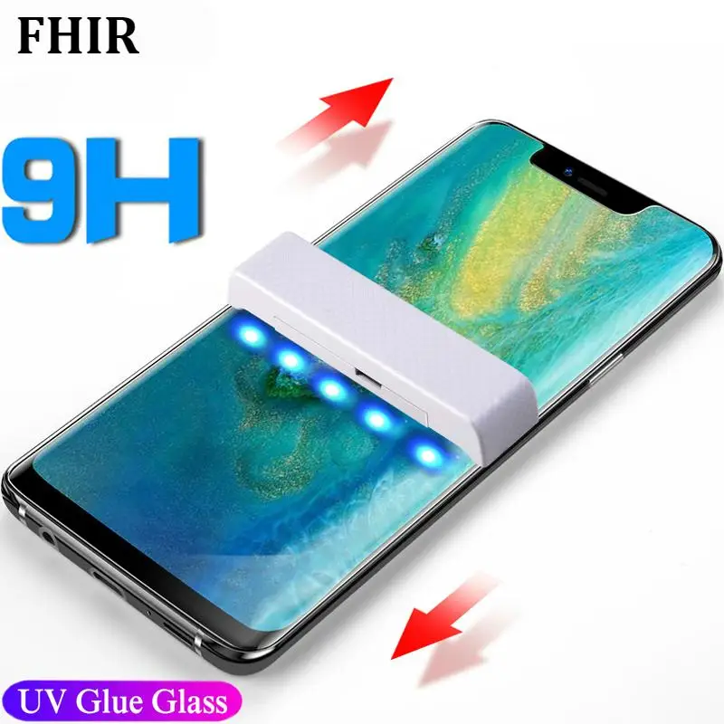 5D УФ Клеевой протектор экрана для huawei P30 Pro P20 Lite закаленное стекло полное покрытие