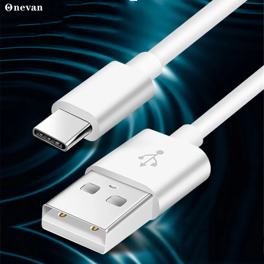 ONEVAN кабель с разъемом USB Type-C для Samsung S9 S8 быстрой зарядки на борту самолета