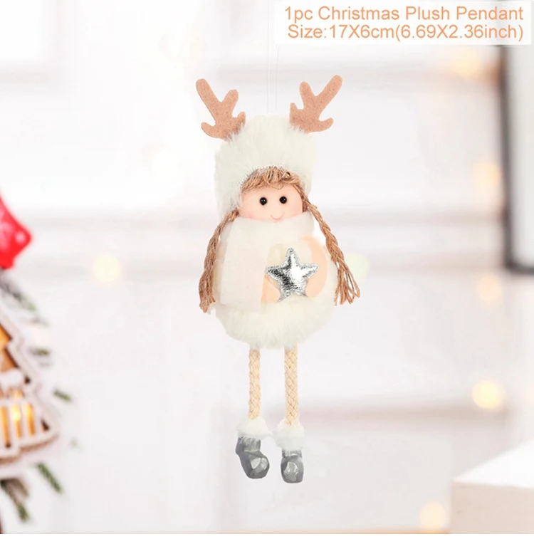 style 4 QIFU, рождественские куклы-ангелы, рождественские украшения для дома, Navidad, Санта Клаус, Рождественские елочные украшения, натальные подарки - Цвет: style 4