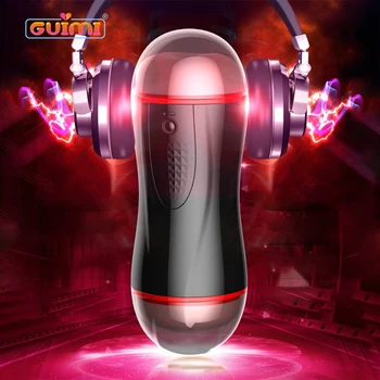 7 Modes Realistic Tight Vagina Real Pussy Automatic Aircraft Cup Double-Headed Massager Glans Exercise Oral Sex Toys for Men 1