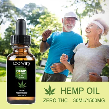 

30ML 1500mg Pure Natural Hemp Essential Oil Organic Extract From Tough Quality Rich in Healthy omega-3 Fatty acids W-6 and W-9