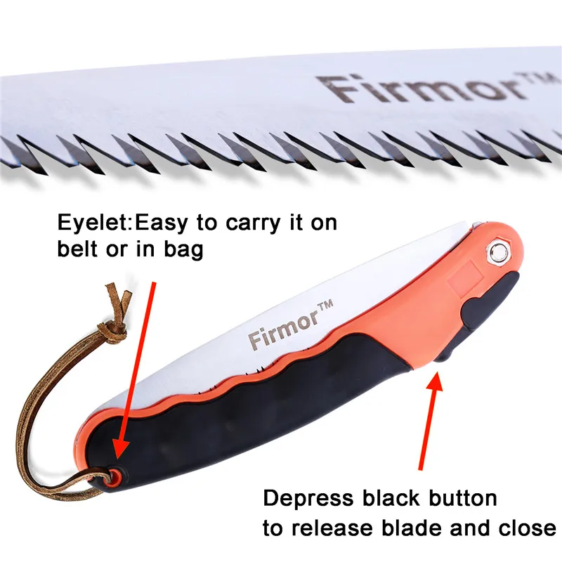 FIRMOR 7 Inch Portable SK5 Folding Saw Pruning Garden Gardening Tool Multifunctional Butterfly Knife Saw for Wood