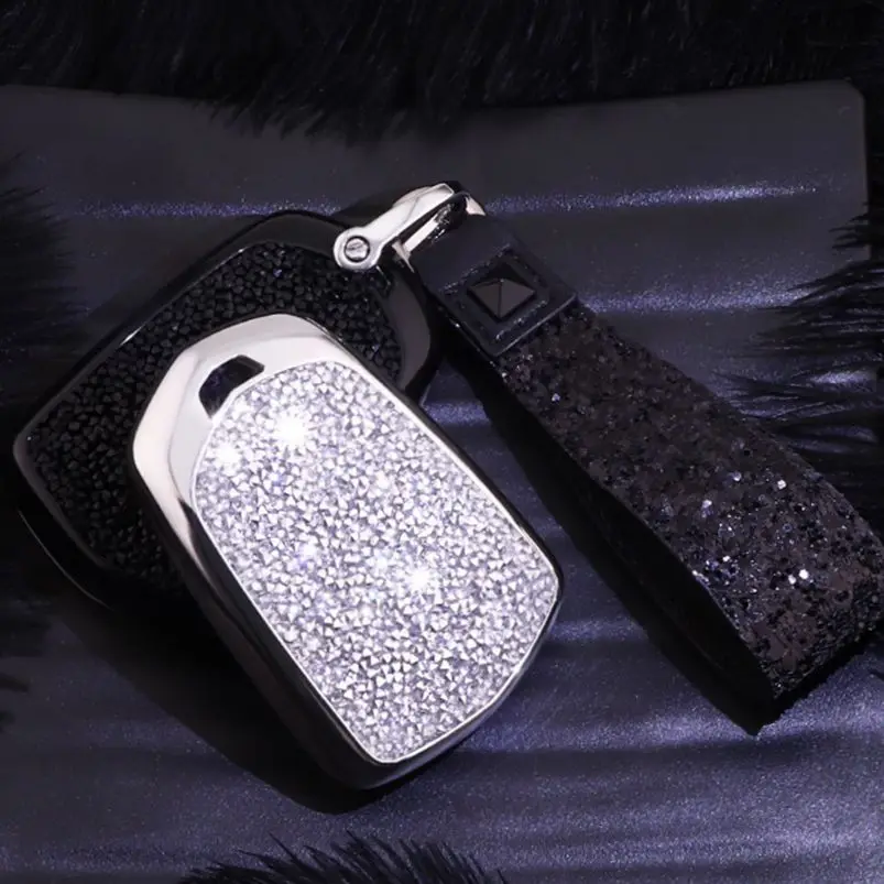 1 шт. 4 5 6 кнопок 3D Bling Diamond Смарт Брелок чехол Брелок для Cadillac CT6 XT5 CTS XTS SRX ATS