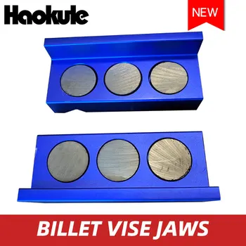 

HAOKULE- Billet Aluminum Vise Jaws Protective Inserts for AN Fittings - With Magnetic Back GBV0304