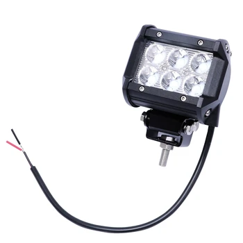 

1Pcs Car Led Light Bar 18W Work Light Lamp Chip Led Motorcycle Tractor Boat Off Road 4Wd 4X4 Truck Suv Fog Light For Atv