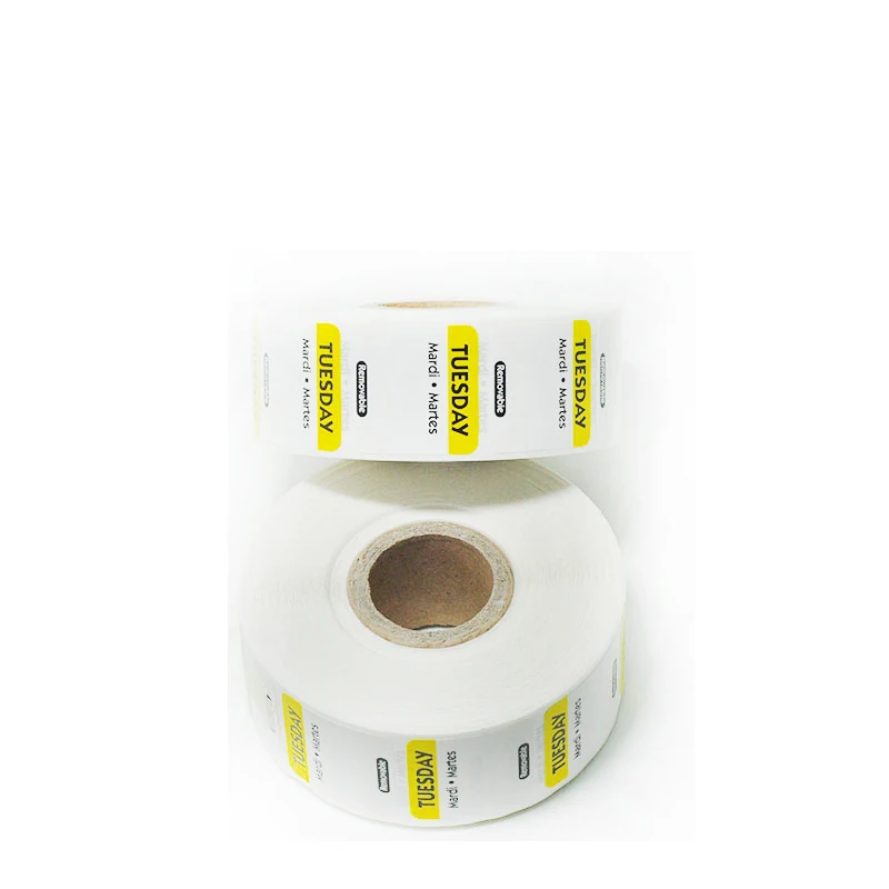 DaySpot HYDS-RL1x1-TUESDAY съемный клей Labels" X1" дюймов Дата наклейки для хранения еды вращение, 1000 этикеток/рулон