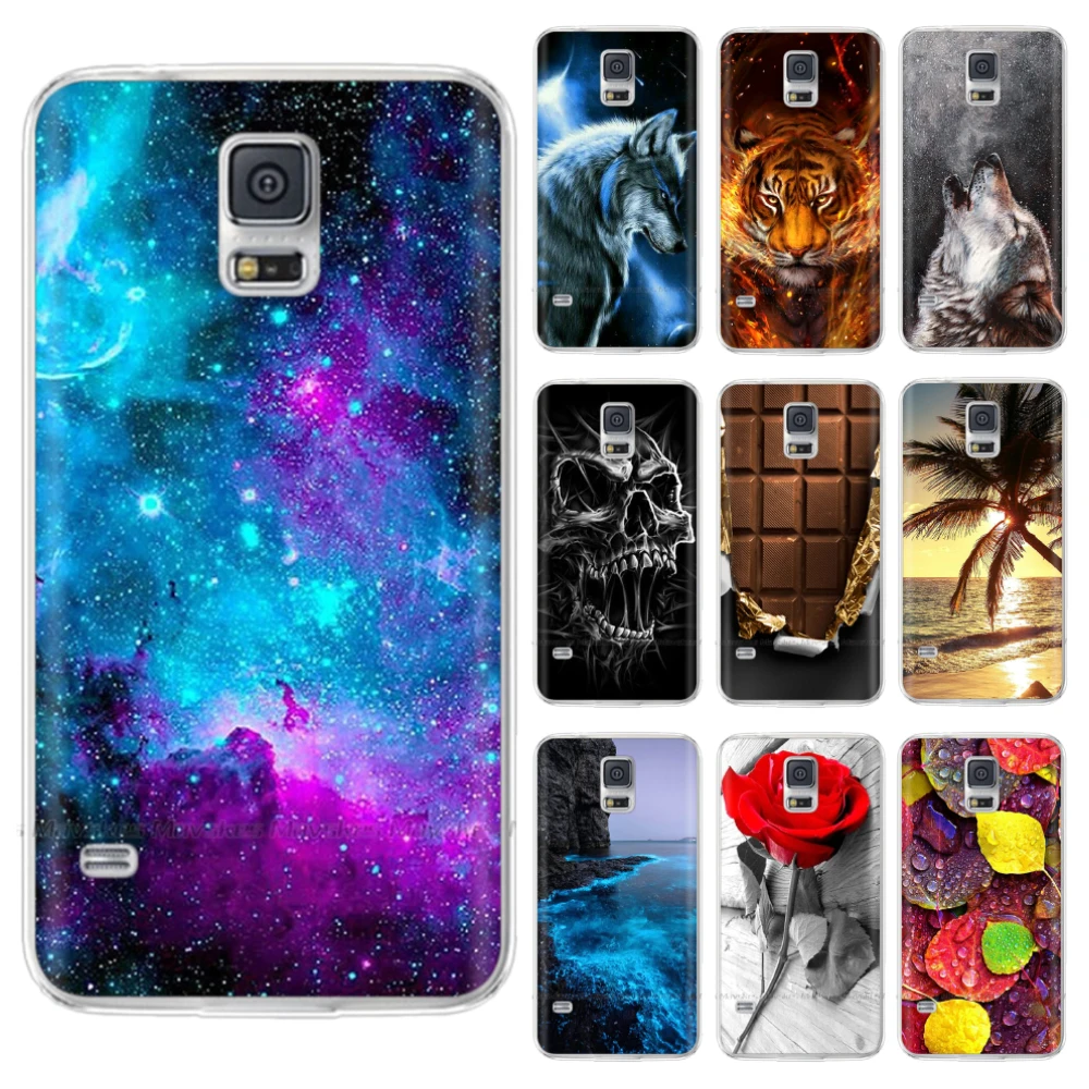 Чехол для Samsung Galaxy S5 Mini силиконовый мягкий ТПУ чехол-накладка S 5 I9600 SM-G900F чехол