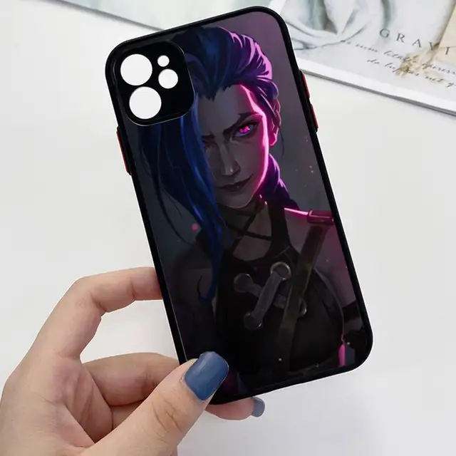 Arcane jinx Phone Case For iPhone 13 12 11 Mini Pro XR XS Max 7 8 Plus X Matte transparent Back Cover a9