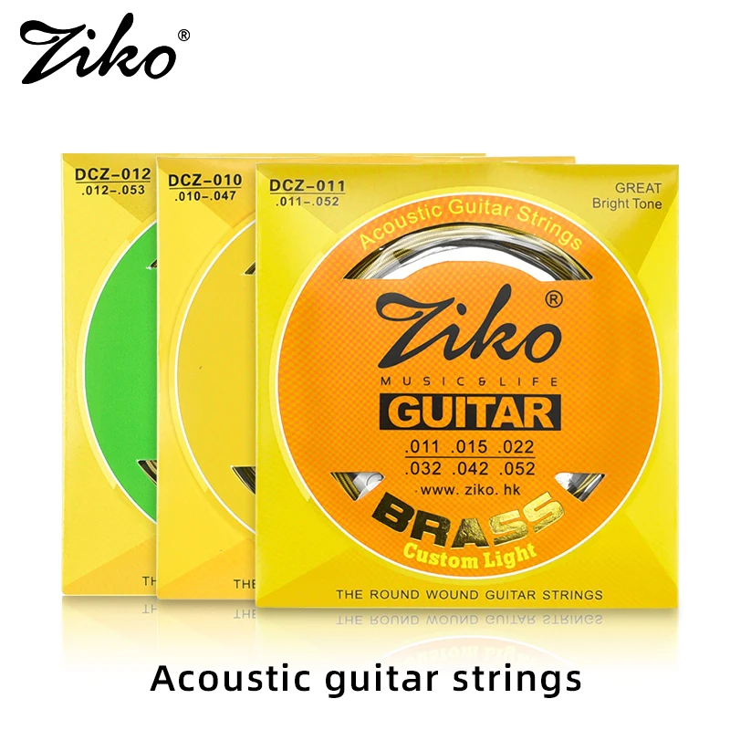ZIKO Guitar strings. DCZ series 010047/011052/012053 brass material