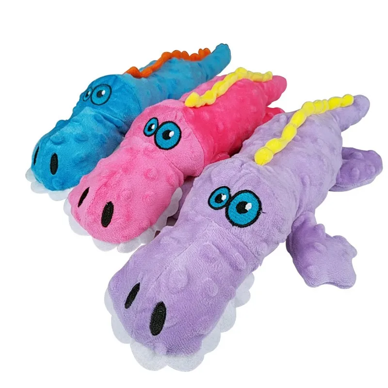 

Cute Crocodile Shaped Plush Dog Interactive Toy Sound Pet Toy For Dogs, Durable Bite Resistant Plush Cute Crocodile Shaped Toy
