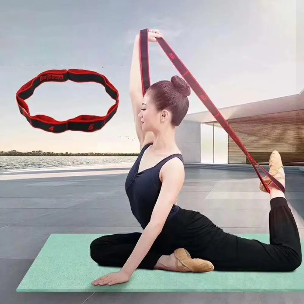 

2019 New Elasticity Yoga Stretch Belt Out Yoga Strap Flexible Loops Pilates Workouts tendeur elastique pilates equipment
