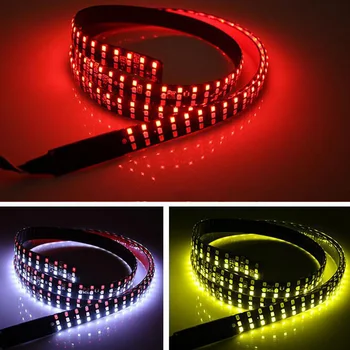 

Truck Tailgate RV Strip 60\" 48\" Tri-Row LED Turn Signal Brake Reverse Light Tail Car LED Tailgate Light Bar Strip Tail Brake