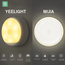 Mijia светодиодный ночной Светильник для коридора, инфракрасный пульт дистанционного управления, датчик движения тела, умный дом, опция USB, версия для зарядки