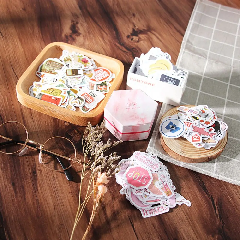 100 шт. наклейки серии The Moment Kawaii DIY скрапбукинг украшения самоклеющиеся
