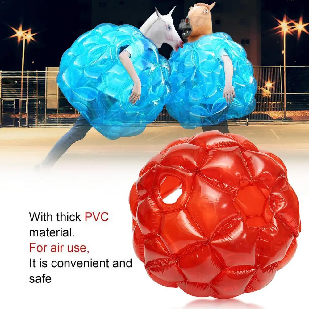 Пузырьковый бампер шары 90 см ПВХ столкновения надувные пузырьковый шар Атлетическая пара пузырьковый удар мяч наружная активность тело пробивая мяч