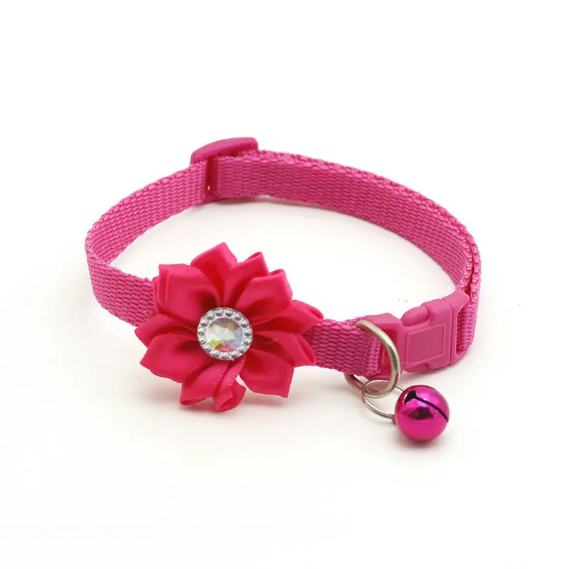 Pet Dog Collar Bell Flower Necklace Collar For Small Dog Puppy Buckle Cat Collar with Bell Flower Pet Supplies Dog Accessories Pet Dog Collar Bell Flower Necklace Collar For Small Dog Puppy Buckle Cat Collar with Bell Flower Pet Supplies Dog Accessories
