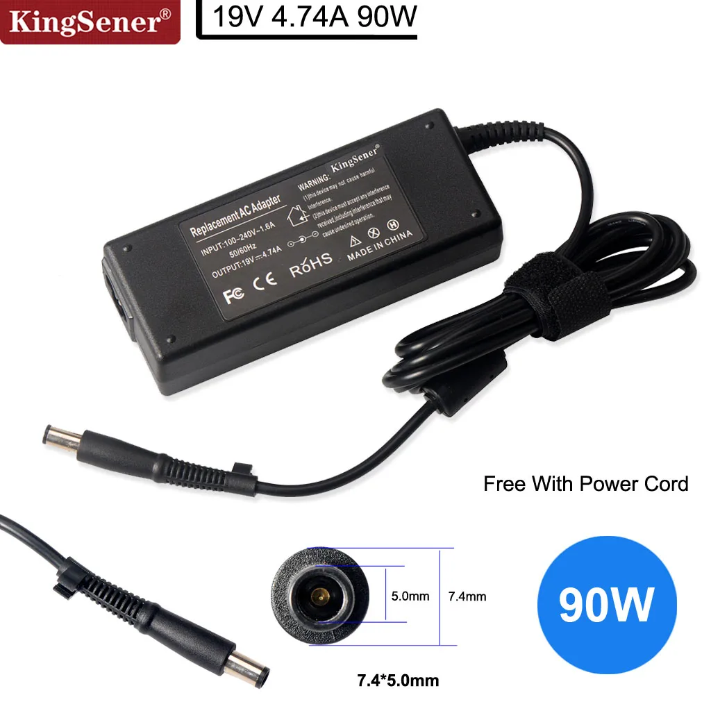 

9V 4.74A 90W 7.4*5.0mm Ac Adapter Charger Power Supply For HP Elitebook 8460p 8440p 2540p 8470p 2560p 6930p 8560p 8540w 2570p