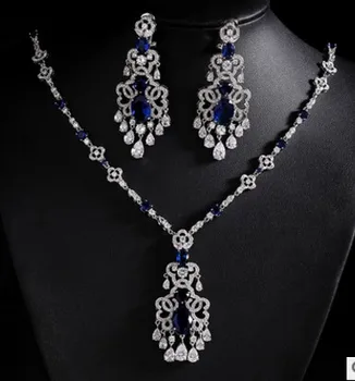 

wholesale high quality crystal diamond wedding bride necklace earings rset upscale gift free shipping 140bb