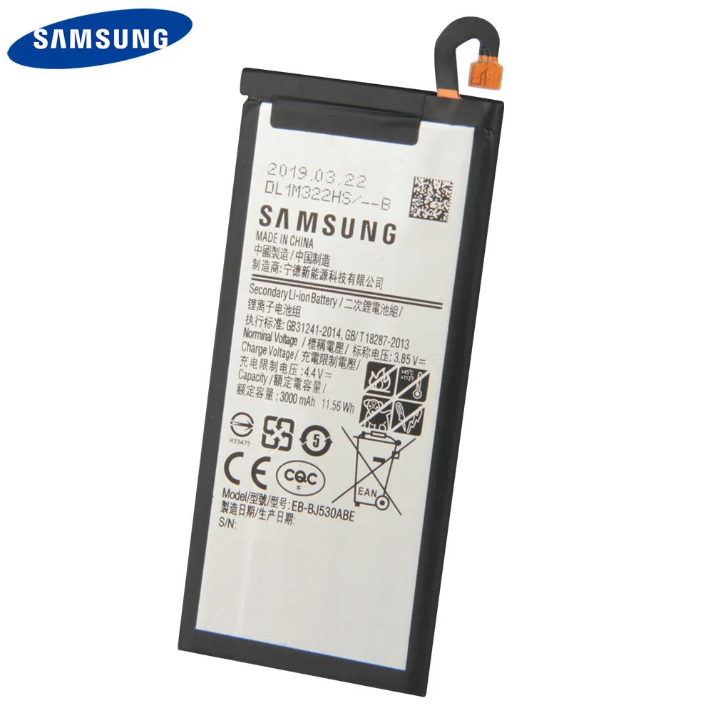 Оригинальный EB BJ530ABE батареи Samsung для Galaxy 2017 Edition J5 J530G SM J530F 3000mAh|Аккумуляторы