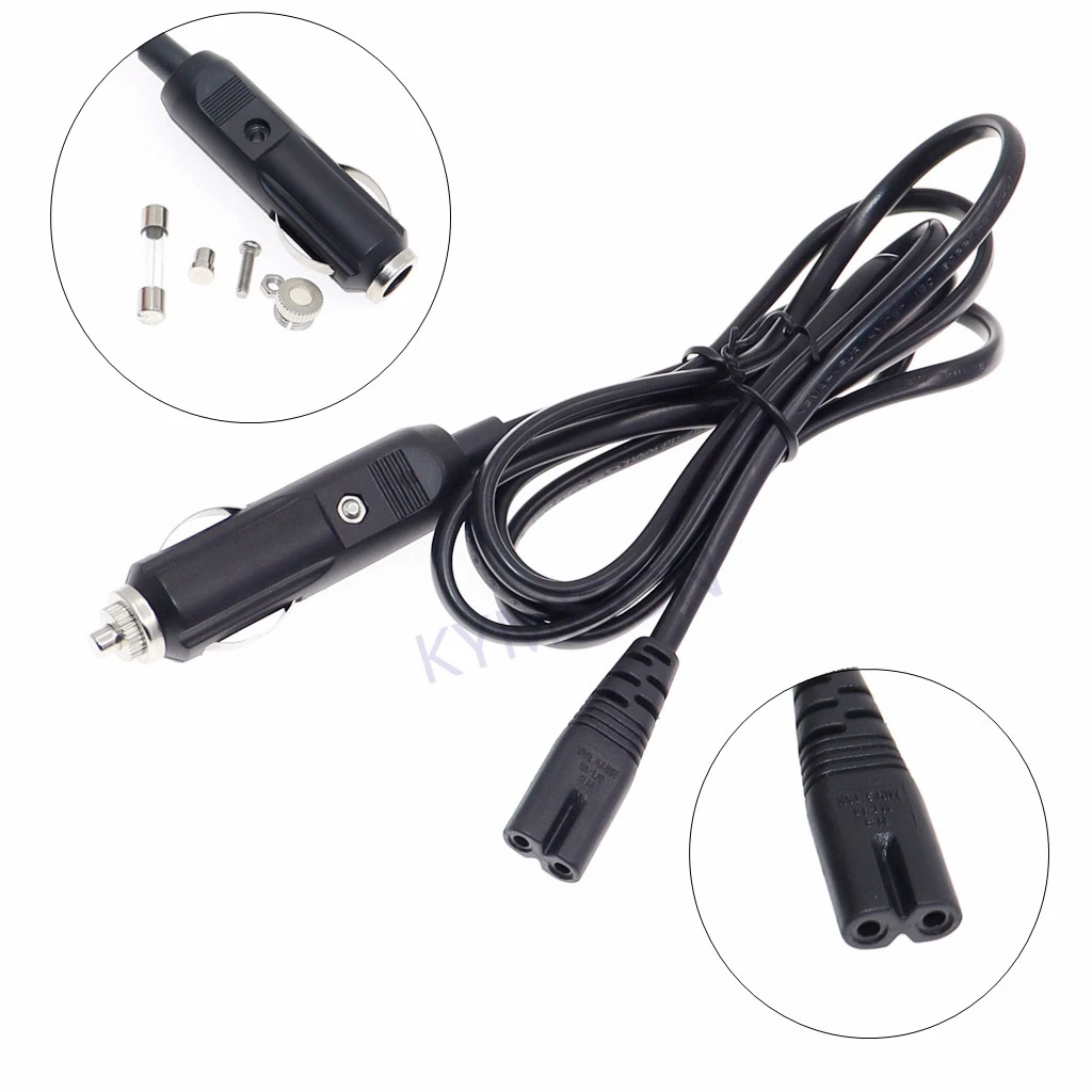 Geleerde Verlengen Wacht even Universele 2 Pin Power Adapter Lead Kabel Voor Auto Koelbox Mini Koelkast  DC12V 24V Auto Sigarettenaansteker Cord met 10A Zekering|Netsnoeren &  Verlengsnoeren| - AliExpress