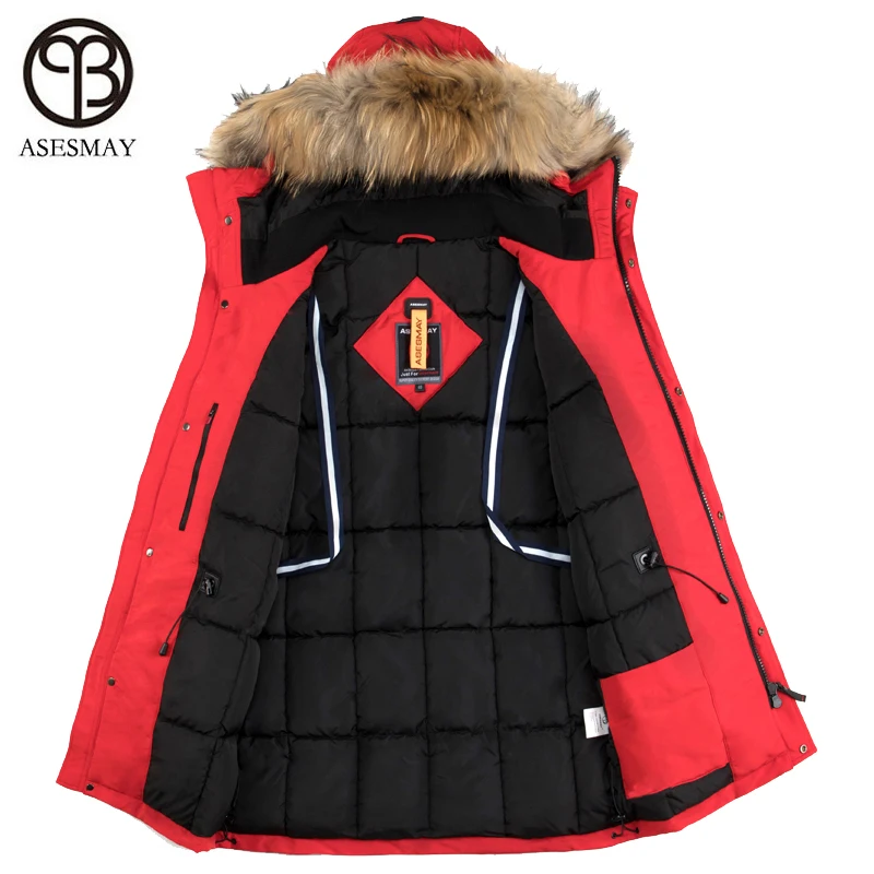 Winter Jacket 2021 New High-quality 90% White Duck Down Men Coat European Size Thick Warm Brand Parkas Degree For -30