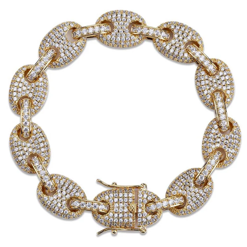 Zlxgirl Свадебные ювелирные изделия прозрачный AAA кубический циркон медный браслет Стильный Романтический паве установка унисекс подарок Свадебные украшения