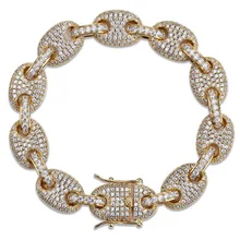 Zlxgirl Свадебные ювелирные изделия прозрачный AAA кубический циркон медный браслет Стильный Романтический паве установка унисекс подарок Свадебные украшения