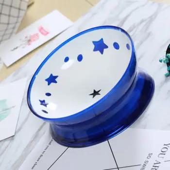 

Dog Cat Food Bowl Imitation Crystal Inclined Pet Feeder Non-slip Bowl Raised Cat Food Bowl Protect The Spine Pet Supplies
