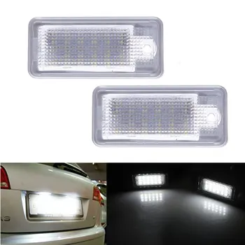 

18 LED 6000K License Number Plate Light Lamp For Audi A3 S3 A4 S4 B6 B7 A6 S6 A8 Q7