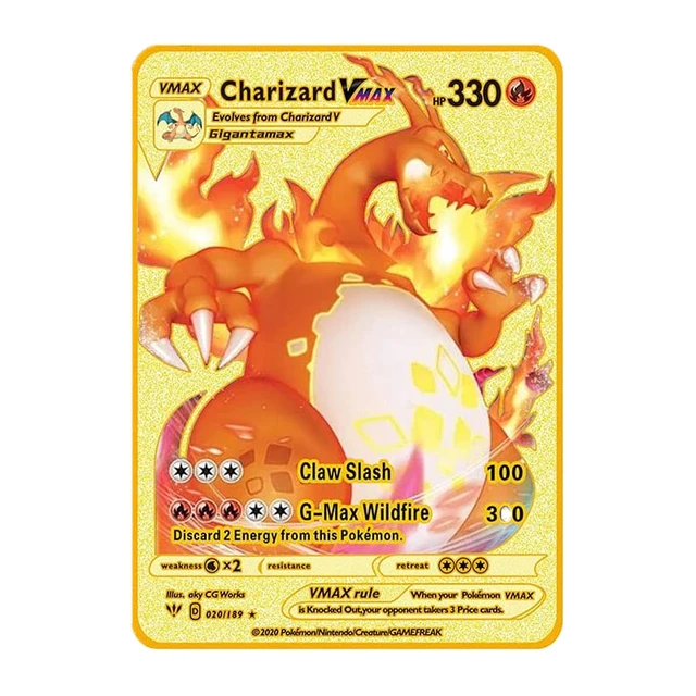 NEW Pokemon Gold Metal Flash Mewtwo Mew Big Pikachu Charizard Game Battle Collection Trading Action Figure Model Card for Kid 14