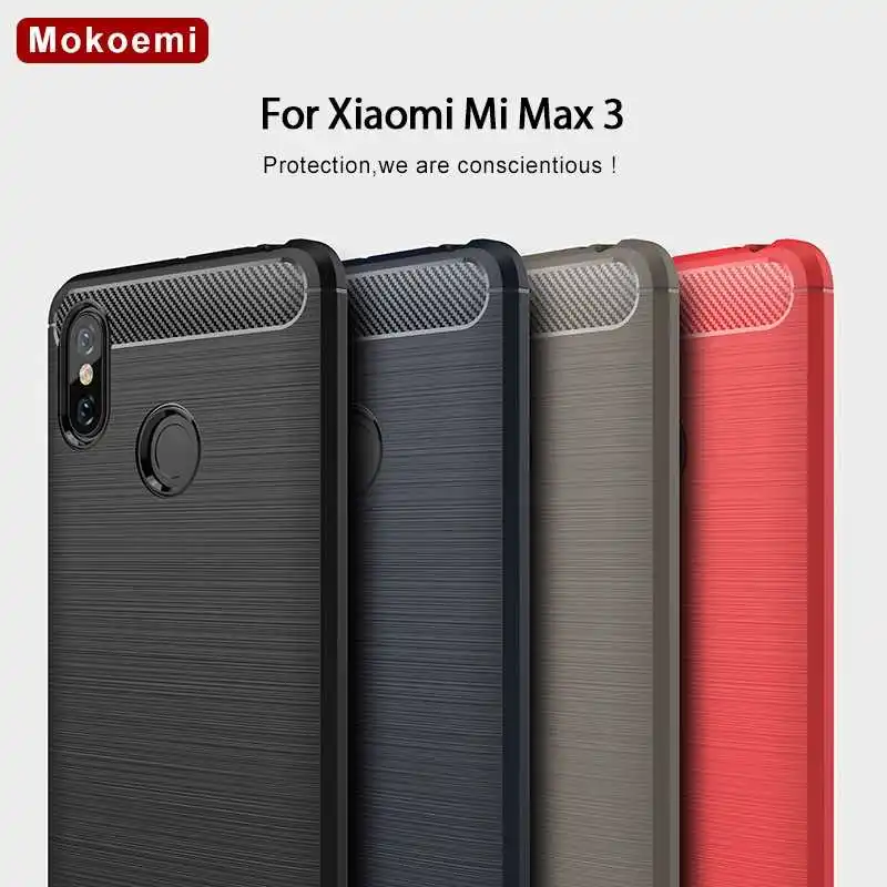 

Mokoemi Fashion Shock Proof Soft Silicone 6.8"For Xiaomi Mi Max 3 Case For Xiaomi Mi Max 3 Max3 Cell Phone Case Cover