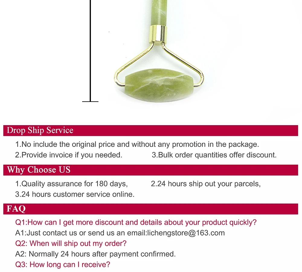Licheng натуральный косметический массаж лица инструмент нефритовый ролик для лица тонкий натуральный нефрит массаж лица-подтяжка оптом и Прямая поставка