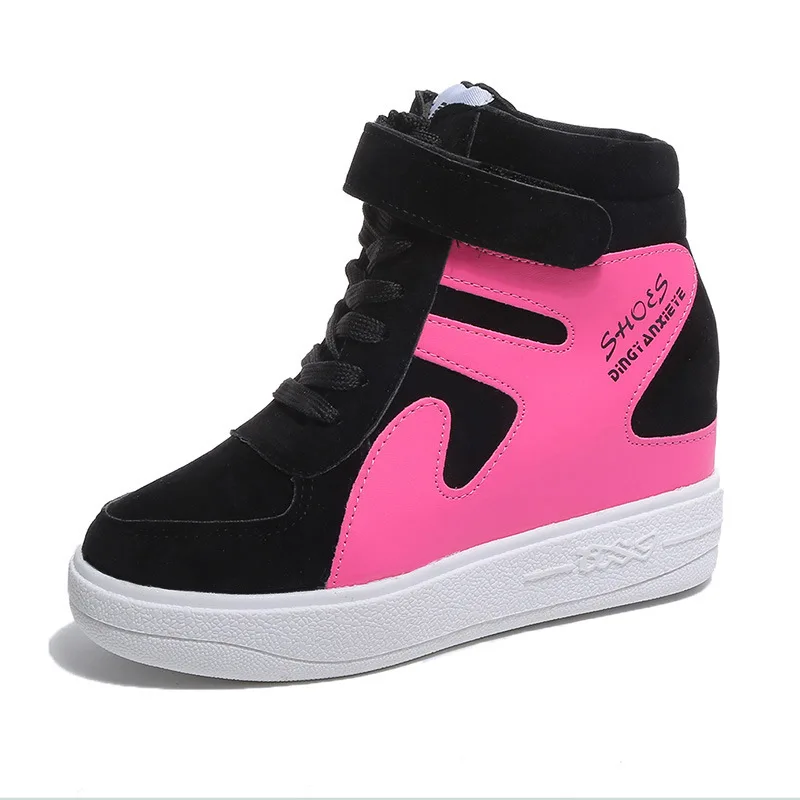 

Flat Shoes Women 2020 Spring Autumn New Fashion High-top with Thick Bottom Student Sports Casual Shoes Woman Sneakers