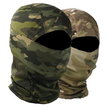 

Camouflage Balaclava Moto Skull Mask Motorcycle Face Mask Biker Hunting Helmet Cap Motorbike Military Tactical Biker Face Shield