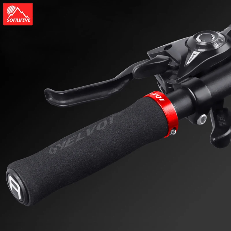 

Silicone Sponge Bicycle Handlebar Grips MTB BMX Road Bike Grips Bar End Anti slip Lock ON Mountain Bike Handle Bicycle Grips